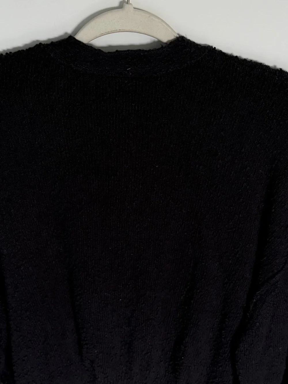 Free People Black Found My Friend Cardigan Sweater Size Large 54974